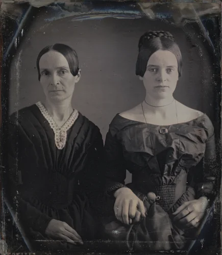 Untitled (Mother and Daughter) by William J. Shew, photograph, 1850