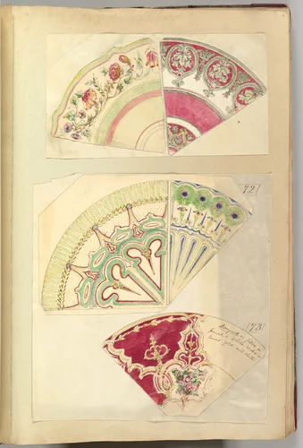 Five Designs for Decorated Plates by Alfred Forrester, drawing, 1845-1855