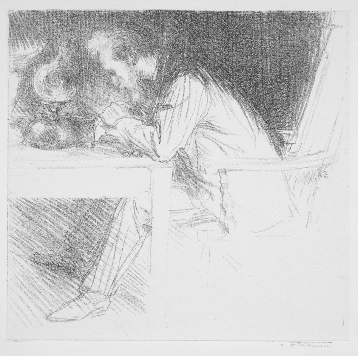 Charles Ricketts by Charles Hasslewood Shannon, print, 1894