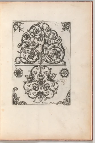 Diverses Pieces de Serruriers, page 13 (recto) by Jean Berain, book, 1658-1668