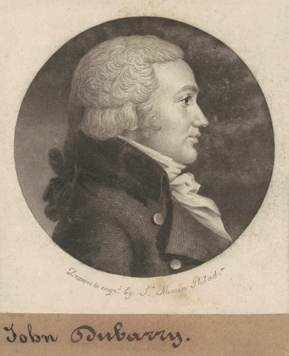 John Dubarry by Charles B. J. Févret de Saint-Mémin, print, 1802