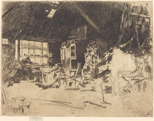 The Smithy by James McNeill Whistler, print, 1880
