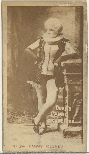 Card Number 94, Fanny Reeves, from the Actors and Actresses series (N145-4) issued by Duke Sons & Co. to promote Cameo Cigarettes by W. Duke, Sons & Co., photograph, 1880-1889