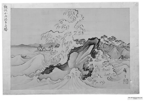 Koyurugi Beach of Sagami Province by Utagawa Hiroshige (歌川広重), painting, 1797-1858