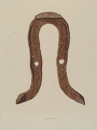 Skid Shoe for Horse by Samuel Faigin, index of american design, 1938