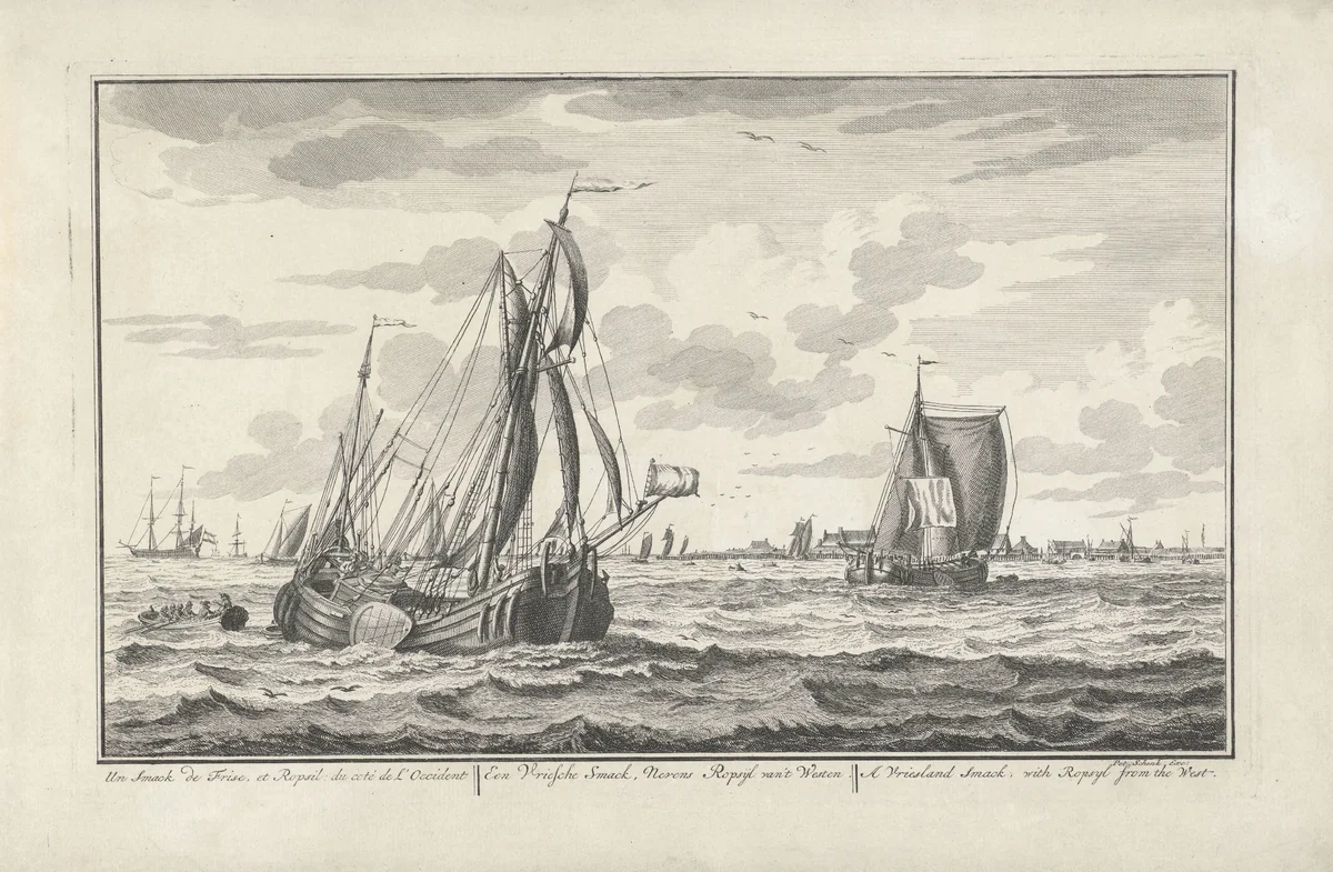 Smak op het water by Adolf van der Laan, print, 1728-1761