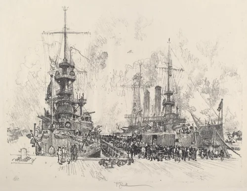 Ready for Service Again by Joseph Pennell, print, 1917