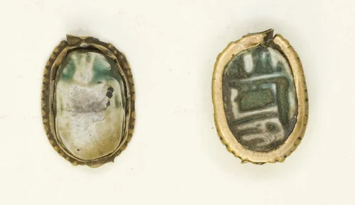 Scarab: Amun-Ra and Hieroglyphs by Egyptian, other, -1550--1069