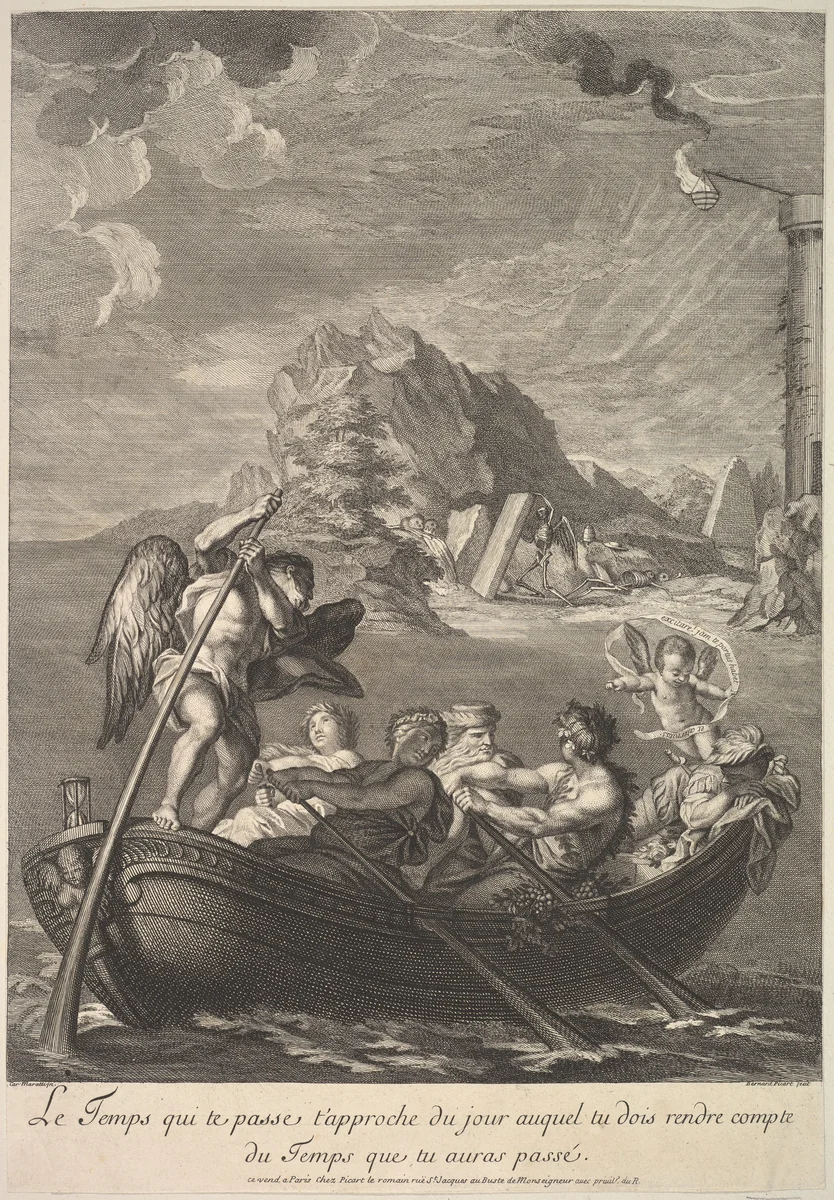 Allegory of Time by Bernard Picart, print, 1690-1733