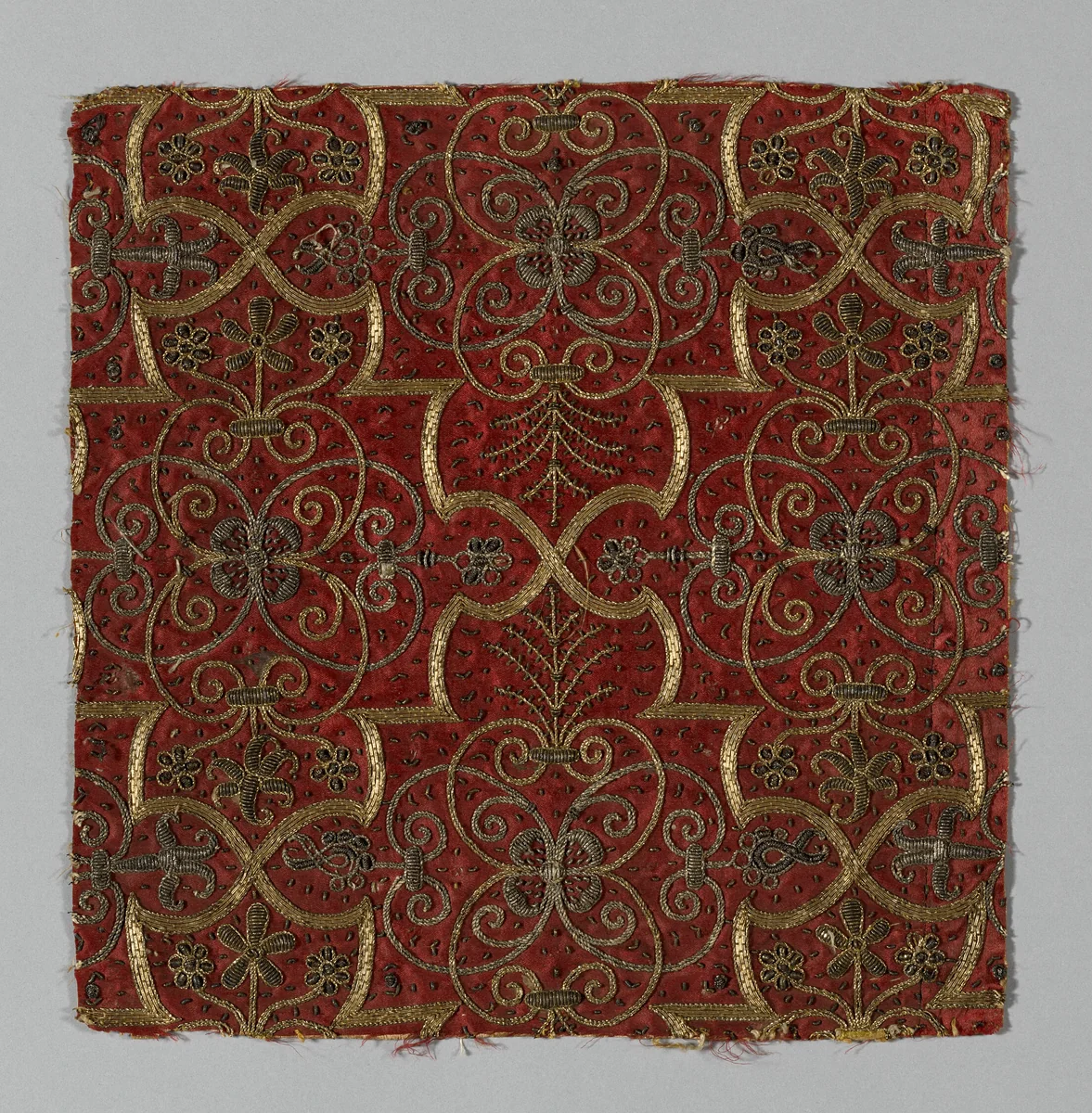 Fragment by Italy, textile, 1601-1700
