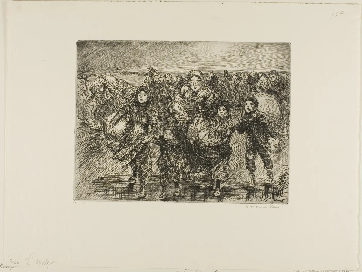 Before the Invasion by Théophile Alexandre Steinlen, print, 1915