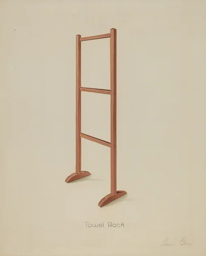 Shaker Towel Rack by Anne Ger, index of american design, 1936