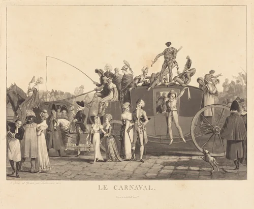 Le Carnaval by Philibert Louis Debucourt, print, 1810