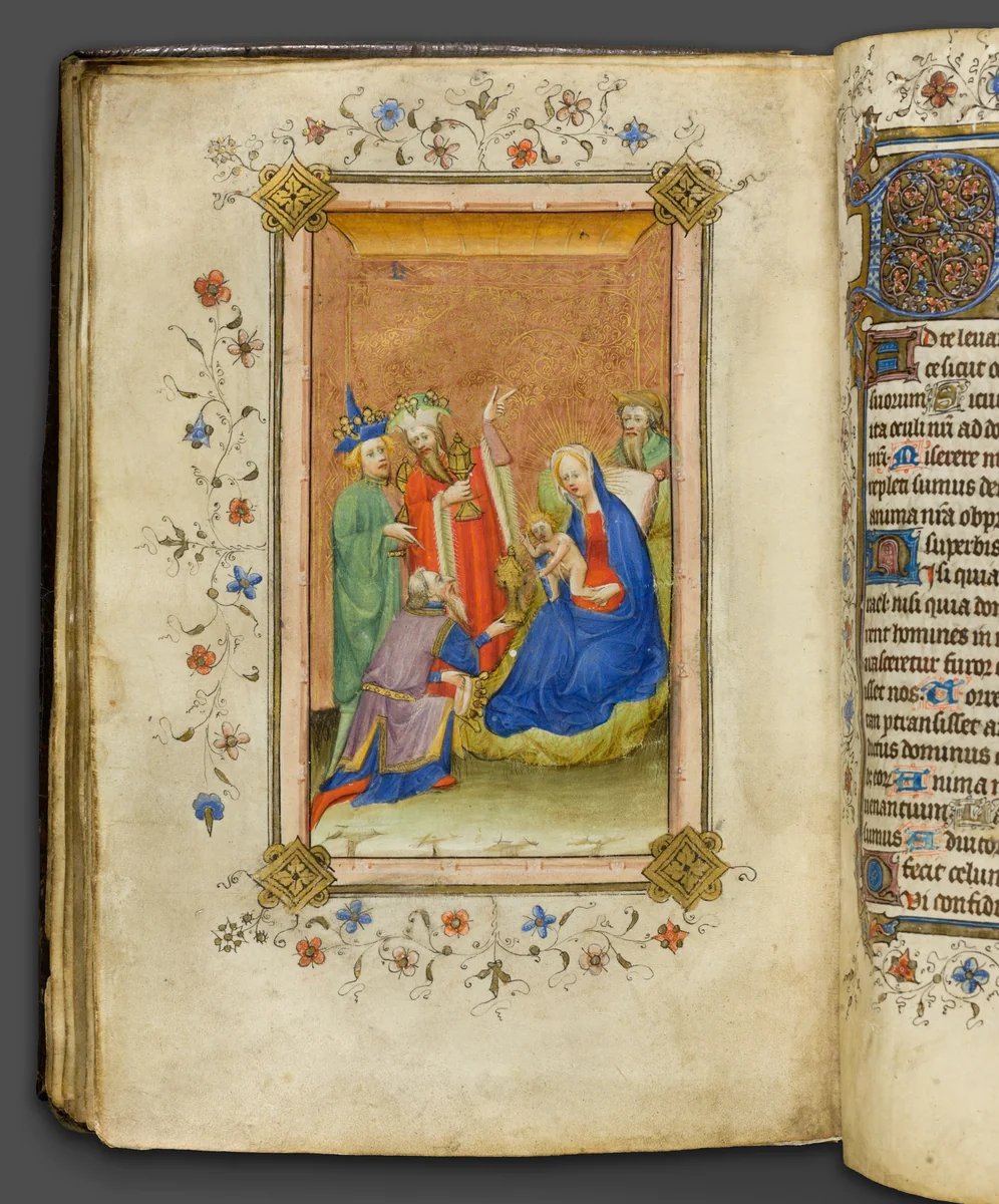 Stonyhurst Hours (Use of Sarum) by Beaufort Saints Group, drawing, 1395-1415