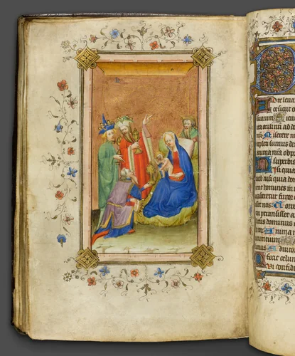 Stonyhurst Hours (Use of Sarum) by Beaufort Saints Group, drawing, 1395-1415