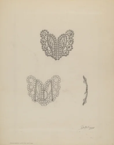 Steel Buckle by Thomas Holloway, index of american design, 1937