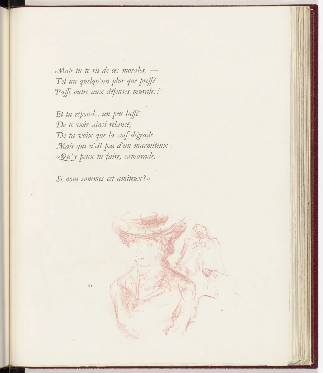 Tailpiece (page 91) from Parallèlement (In Parallel) by Pierre Bonnard, illustrated book, 1900