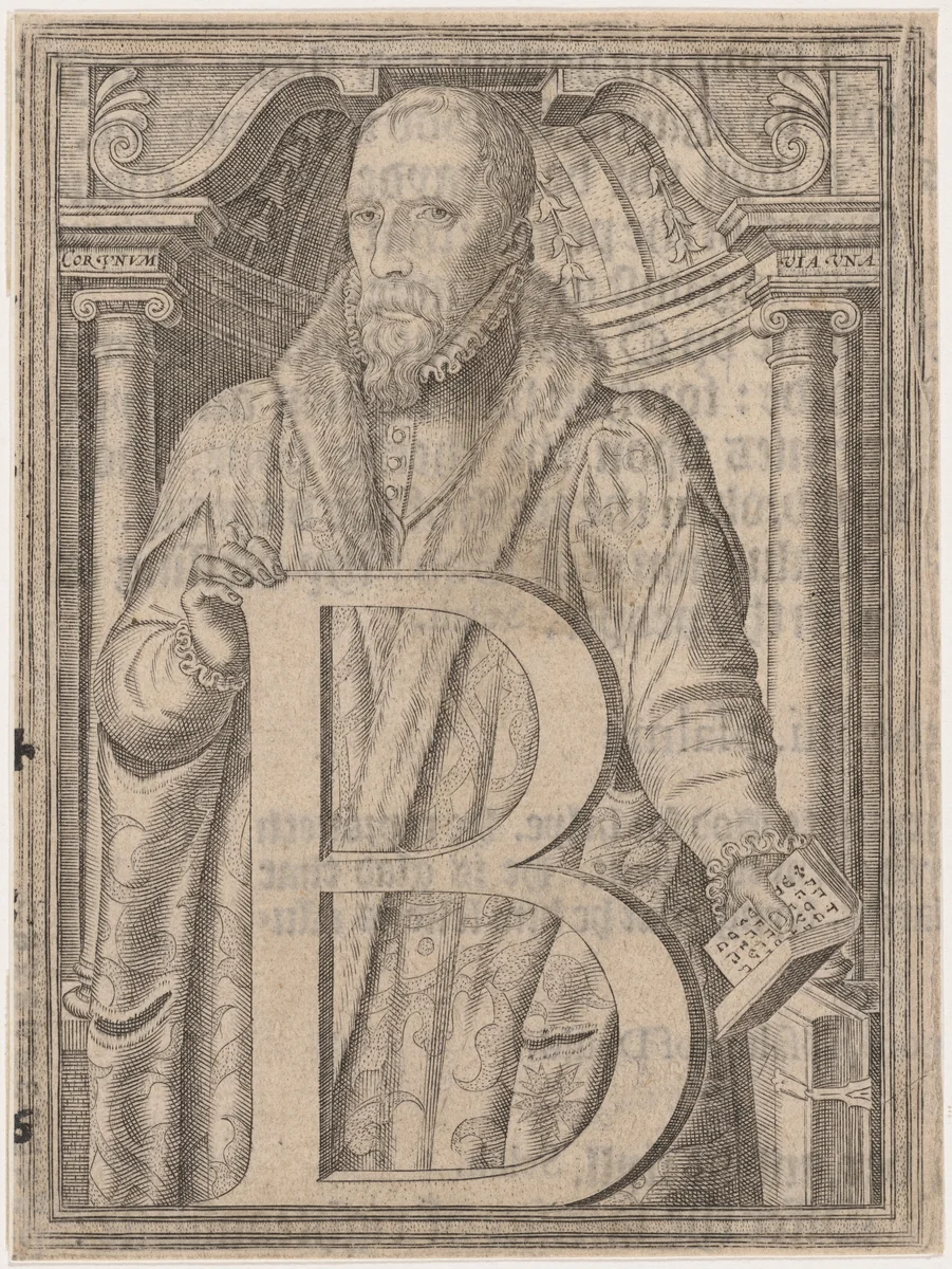 William Cecil, Lord Burghley by Franz Hogenberg, print, 1568