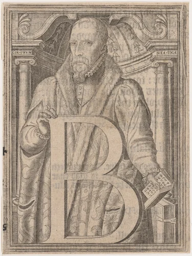 William Cecil, Lord Burghley by Franz Hogenberg, print, 1568