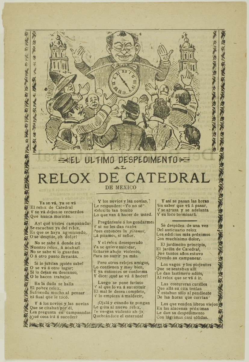 Relox Cathedral by José Guadalupe Posada, print, 1871-1913