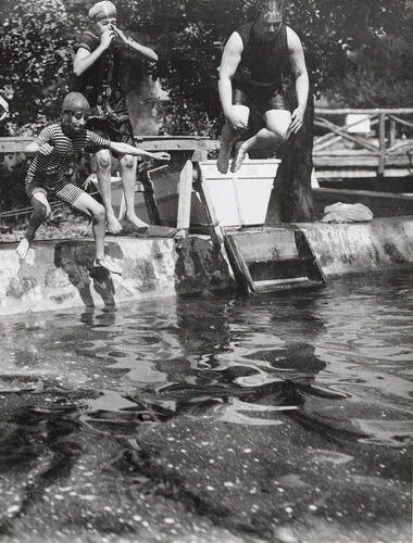 Andre, Renee and Jean Haguet, Château de Rouzat by Jacques-Henri Lartigue, photograph, 1910