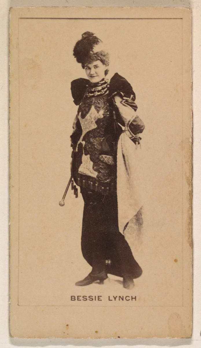 Bessie Lynch, from the Actresses series (N245) issued by Kinney Brothers to promote Sweet Caporal Cigarettes by Kinney Brothers Tobacco Company, photograph, 1890