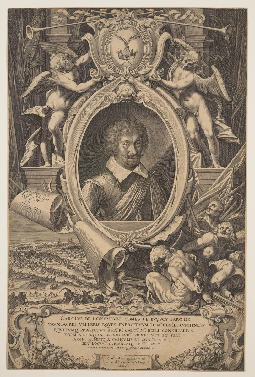 Charles Bonaventure de Longueval by Aegidius Sadeler, print, 1621