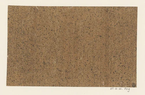 Zwart gespikkeld bruin papier by anonymous, other, 1750-1900