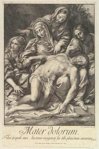 Mater Dolorum by Robert van Audenaerde, print, 1701