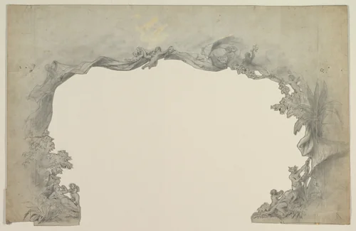 Design for a Stage Set by Eugène Cicéri, drawing, 1830-1890