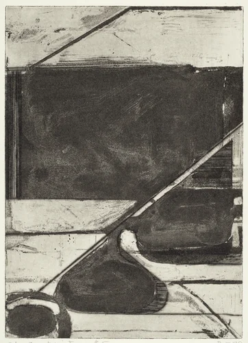 #5 from Five Aquatints with Drypoint by Richard Diebenkorn, portfolio, 1978