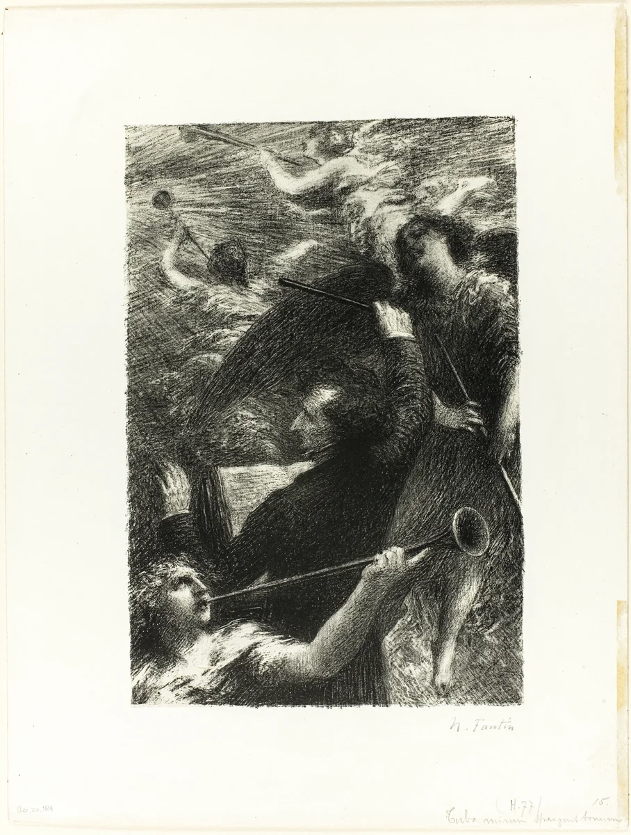 Tuba Mirum Spargens Sonum by Henri Fantin-Latour, print, 1883-1893