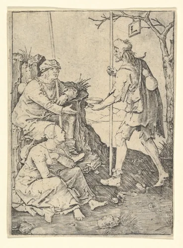The Beggars by Lucas van Leyden, print, 1504-1514