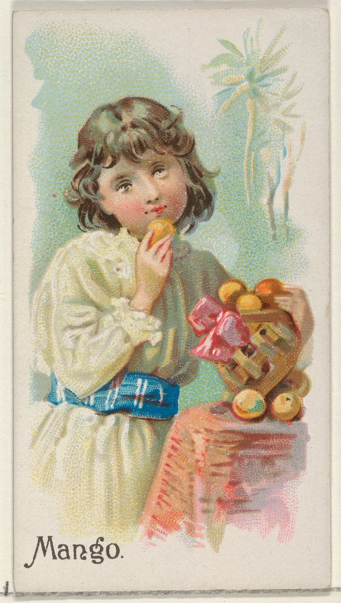 Mango, from the Fruits series (N12) for Allen & Ginter Cigarettes Brands by Allen & Ginter, print, 1891