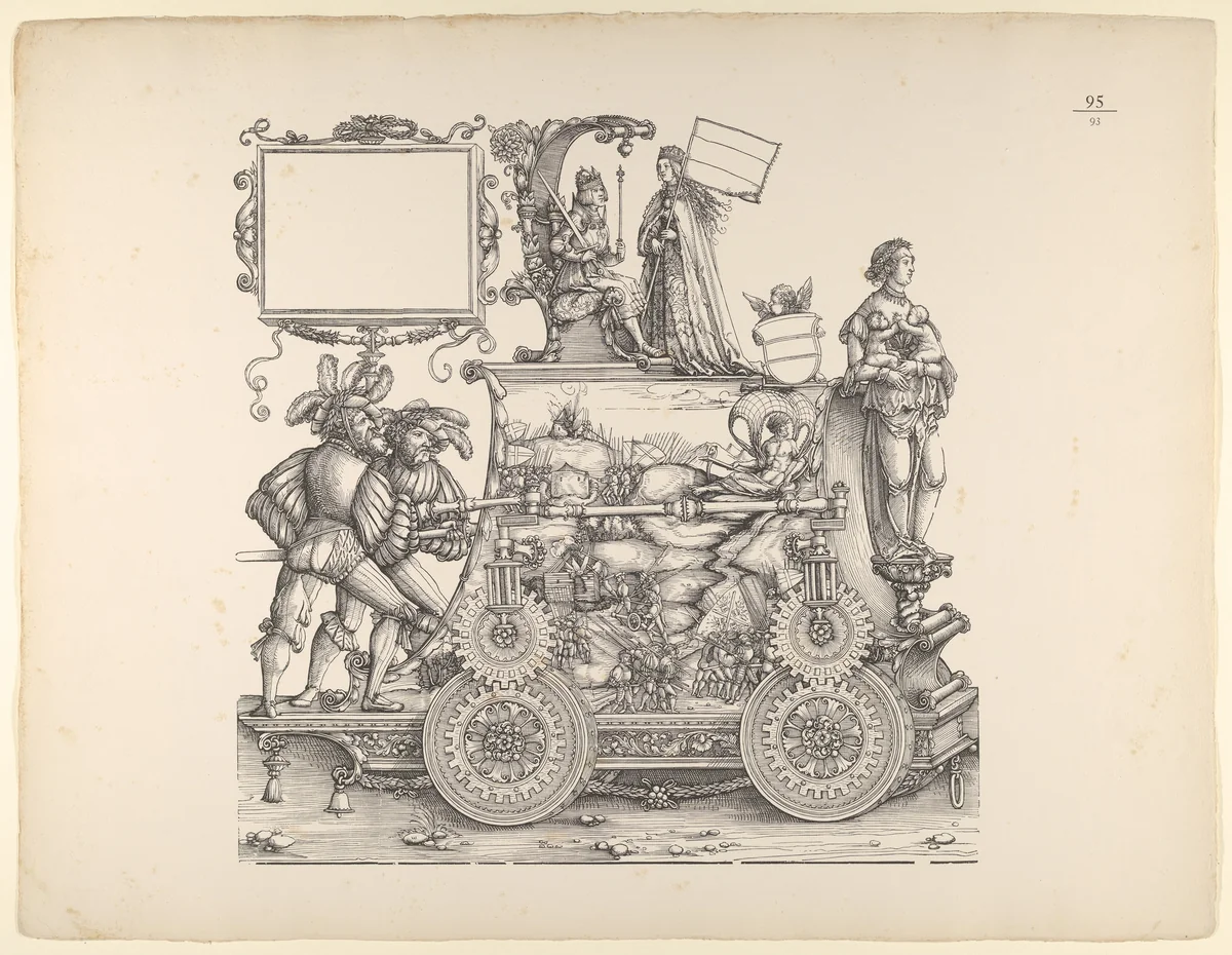 Wartime Triumphs, from The Triumphal Procession of Emperor Maximilian (Triumph Des Kaisers Maximilian I) by Hans Burgkmair, print, 1883-1884