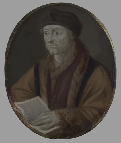 Desiderius Erasmus (1466-1536). Priester, theoloog, humanist en schrijver by Arnoud van Halen, painting, 1700-1720