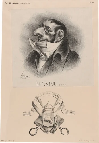 Comte d'Argout by Honoré Daumier, print, 1832