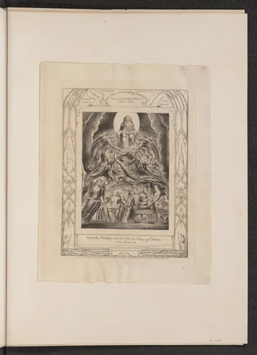 Satan Before the Throne of God by William Blake, portfolio, 1825