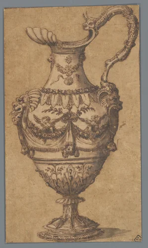 Ontwerp voor een kan by Unknown, drawing, 1550
