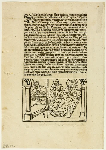 Illustration from "Fabulae Aesopi", plate 34 from Woodcuts from Books of the XVI Century by Unknown Artist, print, 1501