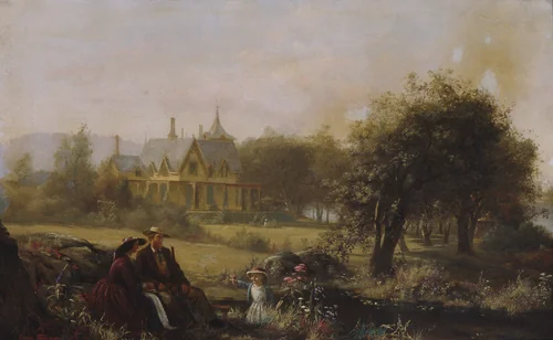 Summer Flowers by Jerome B. Thompson, artwork, 1859