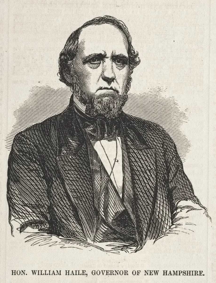 Hon. William Haile, Governor of New Hampshire by Winslow Homer, print, 1857