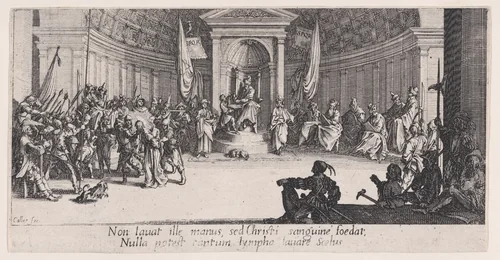 La Condamnation a Mort (The Condemnation to Death), from "La Grande Passion" (The Large Passion) by Jacques Callot, print, 1618-1630