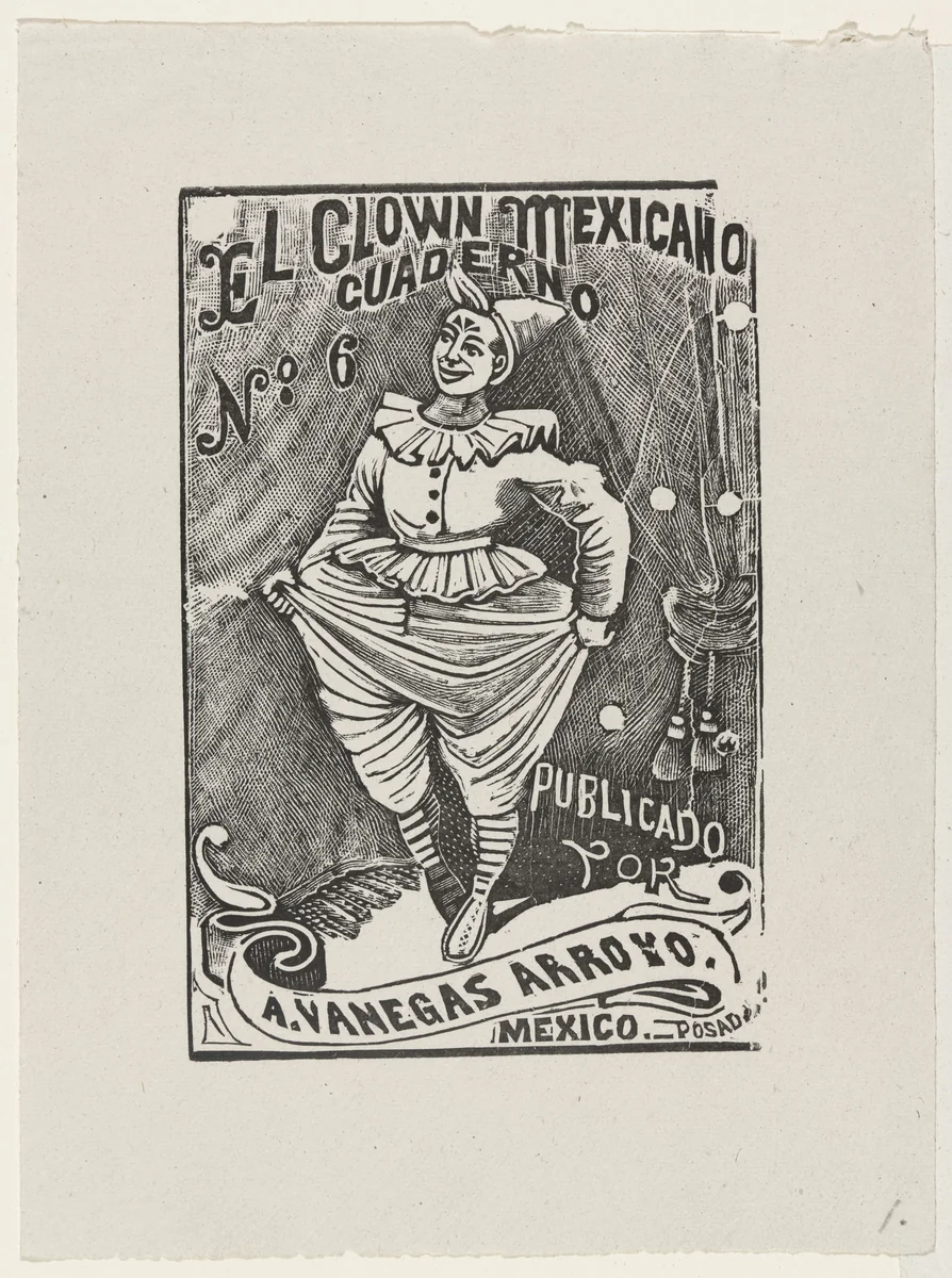 The Mexican Clown (El Clown Mexicano) from 25 Prints of José Guadalupe Posada by José Guadalupe Posada, print, 1942