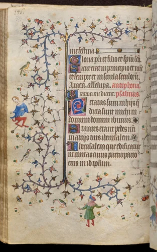 Hours of Charles the Noble, King of Navarre (1361-1425): fol. 88v, Text by Master of the Brussels Initials and Associates, book, 1400-1410