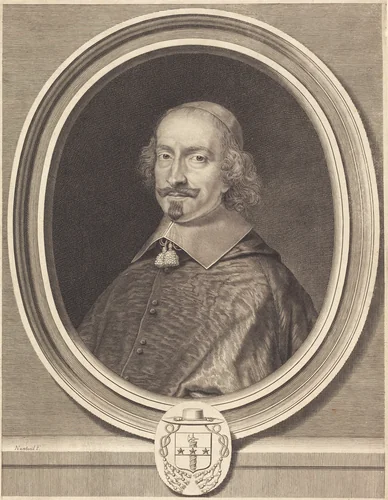 Cardinal Jules Mazarin by Robert Nanteuil, print, 1652