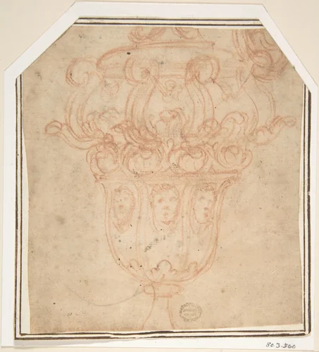 Vase by anonymous, drawing, 1500-1600