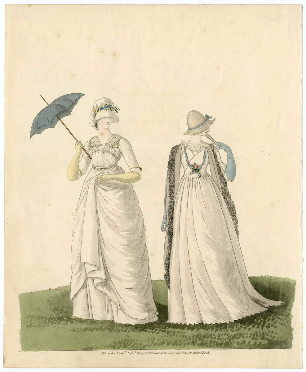 Fashion plate by Nicolaus Heideloff, artwork, 1800