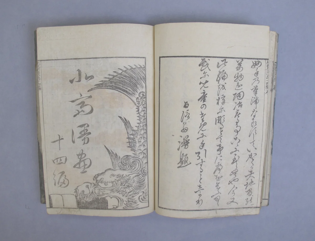 Transmitting the Spirit, Revealing the Form of Things: Hokusai Sketchbooks, volume 14 (Denshin kaishu: Hokusai manga, jūyonpen) by Katsushika Hokusai (葛飾 北斎), book, 1875-1878