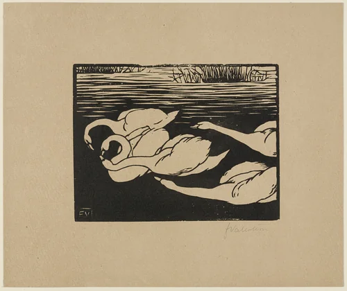The Swans by Félix Vallotton, print, 1892